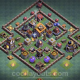 Best Builder Hall Level 6 Anti 2 Stars Base with Link - Copy Design - BH6 - #30
