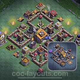 Best Builder Hall Level 6 Max Levels Base with Link - Copy Design 2022 - BH6 - #38