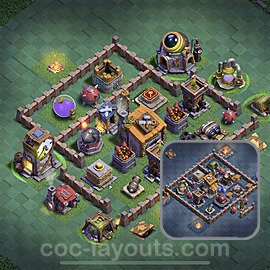 Best Builder Hall Level 6 Anti Everything Base with Link - Copy Design 2023 - BH6 - #41