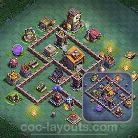 Best Builder Hall Level 6 Anti Everything Base with Link - Copy Design 2025 - BH6 - #45