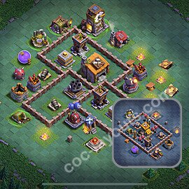 مخطط قاعدة قاعة البناء  2025 - مستوى قاعة البناء 6 - المتغير 45