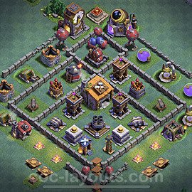 Gute Anti Alles Base Layout Meisterhütte Level 6 + Link - BH6 / MH6 Nachtdorf - COC Clash of Clans - #9