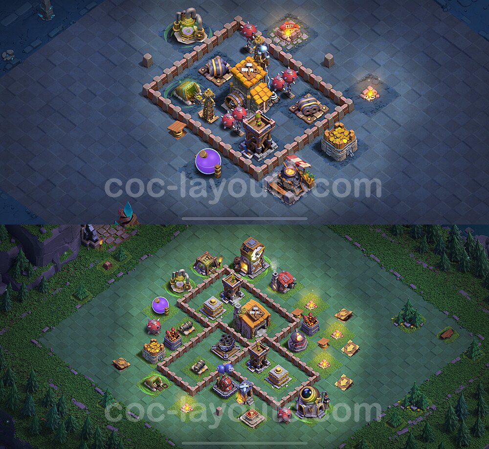Best Builder Hall Level 6 Anti Everything Base with Link - Copy Design 2025 - BH6 - #45