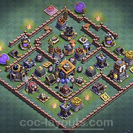 Best Builder Hall Level 7 Max Levels Base with Link - Copy Design - BH7 - #38