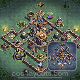 Best Builder Hall Level 7 Anti Everything Base with Link - Copy Design - BH7 - #44
