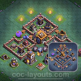 Best Builder Hall Level 7 Anti Everything Base with Link - Copy Design 2024 - BH7 - #51