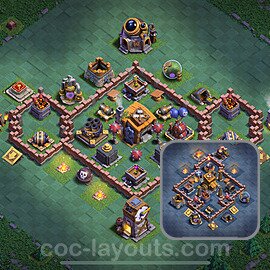 Best Builder Hall Level 7 Anti Everything Base with Link - Copy Design 2024 - BH7 - #67