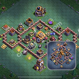 Diseño de aldea 2026 Anti Todo para Taller del Constructor nivel 7 Copiar - COC Base + Enlace - #67