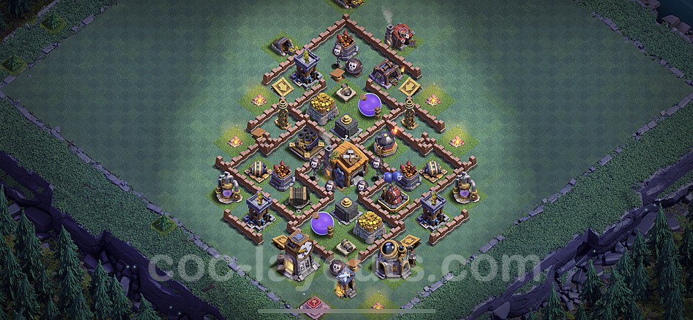 Diseño de aldea con Taller del Constructor nivel 7 Copiar - Perfecta COC Clash of Clans Base + Enlace - (#19)