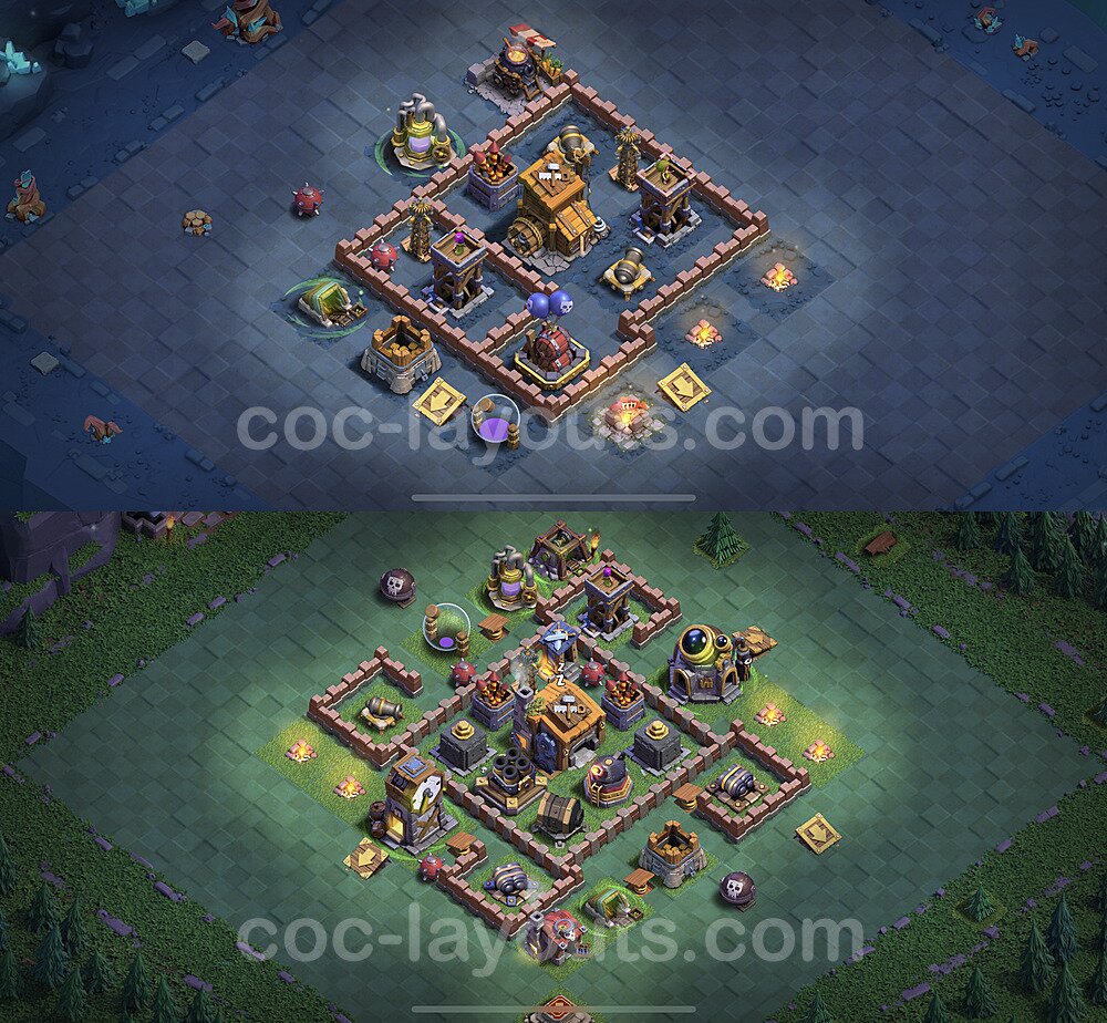 Layout da base Vila do Construtor CV7 com link, #37