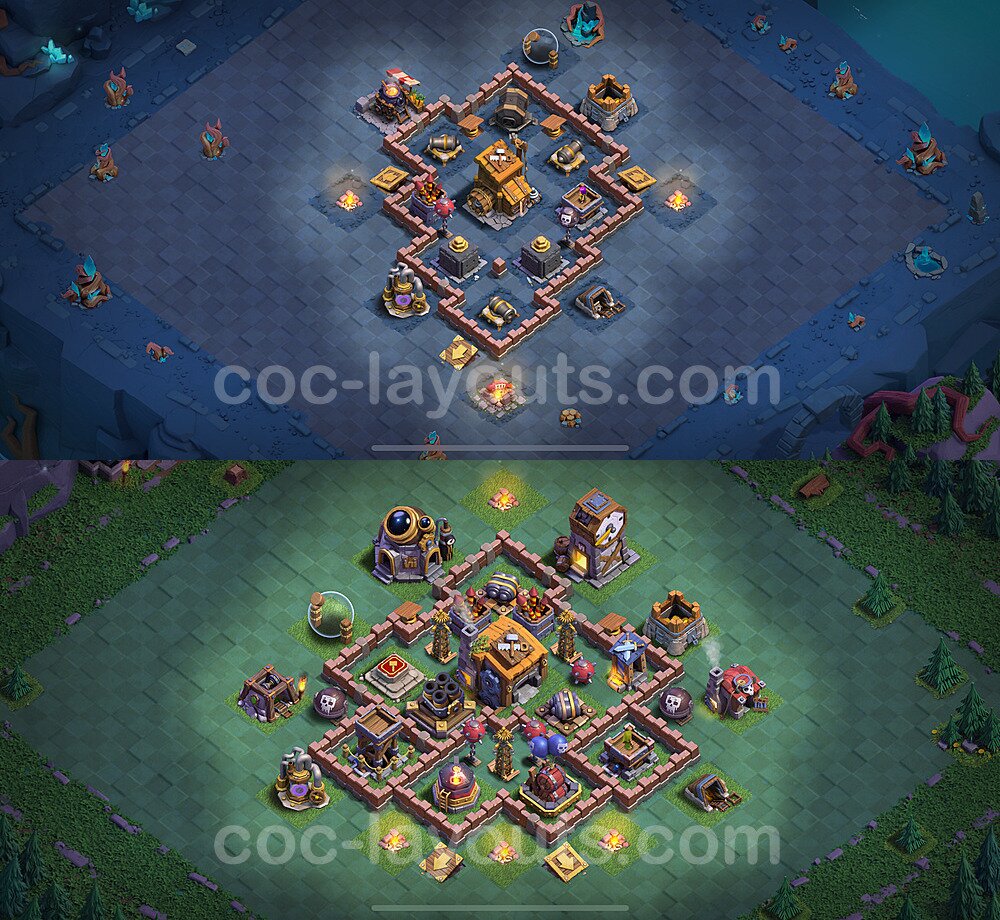 Layout da base Vila do Construtor CV7 com link 2025, #65