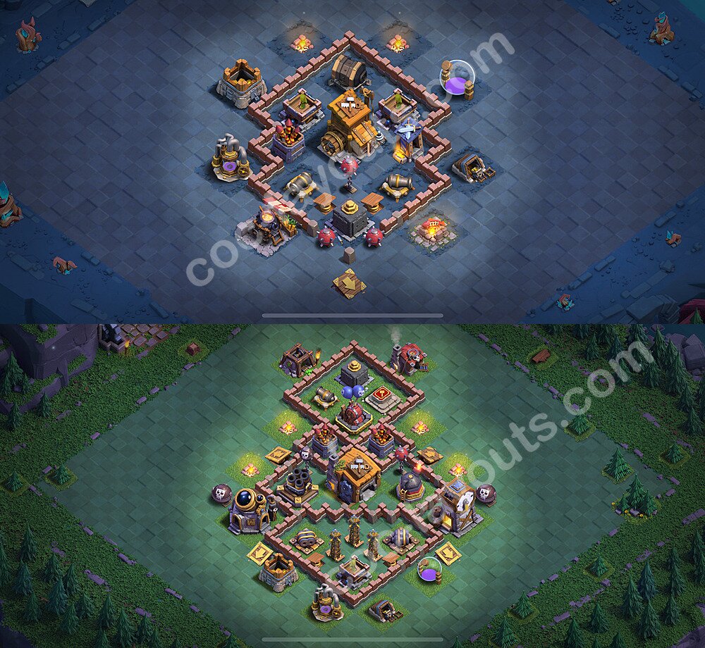 Base Sala del Costruttore livello 7 + Link - Anti Tutto Disposizione Villaggio COC 2026 - #68