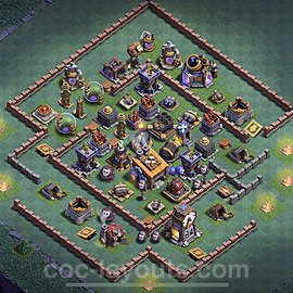 Best Builder Hall Level 8 Anti Everything Base with Link - Copy Design - BH8 - #1
