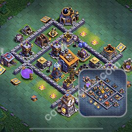 Layout da base Vila do Construtor CV8 com link 2026, #25