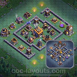 Layout da base Vila do Construtor CV8 com link 2025, #28