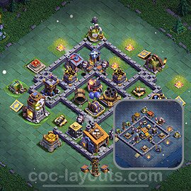 Best Builder Hall Level 8 Anti Everything Base with Link - Copy Design 2023 - BH8 - #31