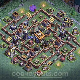 Best Builder Hall Level 8 Anti 2 Stars Base with Link - Copy Design - BH8 - #7