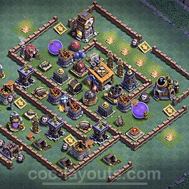 Best Builder Hall Level 8 Anti Everything Base with Link - Copy Design - BH8 - #8
