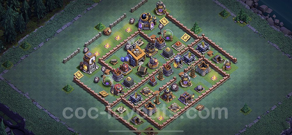 Best Builder Hall Level 8 Base with Link - Clash of Clans - BH8 Copy - (#4)