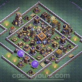 Best Builder Hall Level 9 Max Levels Base with Link - Copy Design - BH9 - #13