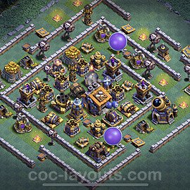 Best Builder Hall Level 9 Max Levels Base with Link - Copy Design - BH9 - #26