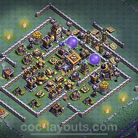 Best Builder Hall Level 9 Max Levels Base with Link - Copy Design - BH9 - #3