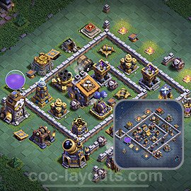 Best Builder Hall Level 9 Max Levels Base with Link - Copy Design 2023 - BH9 - #39