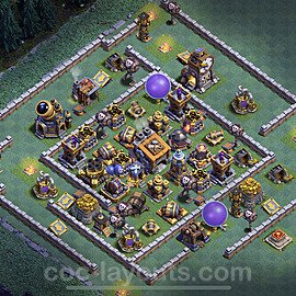 Best Builder Hall Level 9 Max Levels Base with Link - Copy Design - BH9 - #7