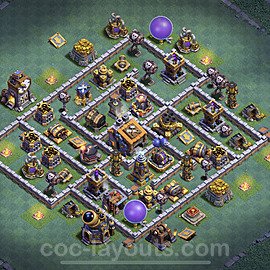 Best Builder Hall Level 9 Anti Everything Base with Link - Copy Design - BH9 - #8