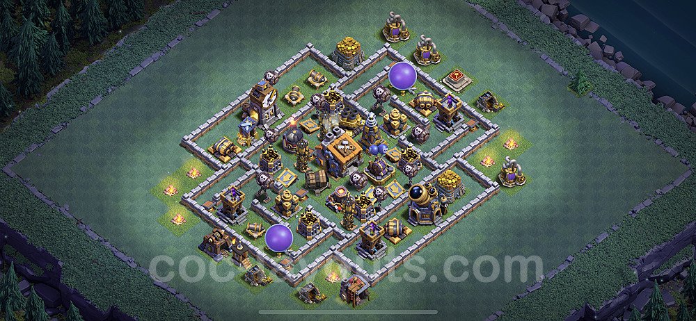 Best Builder Hall Level 9 Base with Link - Clash of Clans - BH9 Copy - (#5)