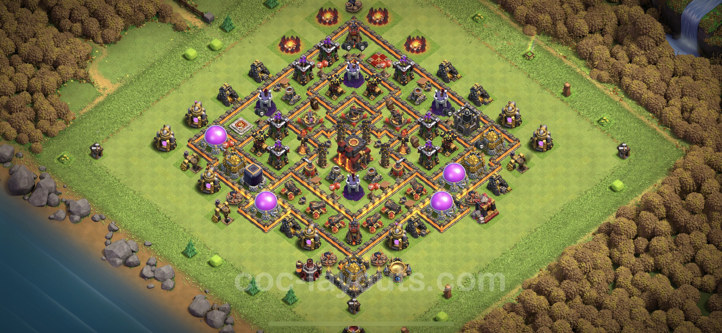 clash of clans town hall 10 layout
