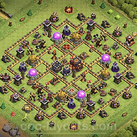 Top TH10 Unbeatable Anti Loot Base Plan with Link, Anti Everything, Copy Town Hall 10 Base Design 2023, #152