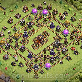 Die Anti Alles Base RH10 + Link, Hybrid 2023 - COC Rathaus 10 Kopieren Base - #186