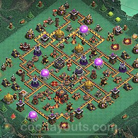Anti Everything TH10 Base Plan with Link, Copy Town Hall 10 Design 2023, #199