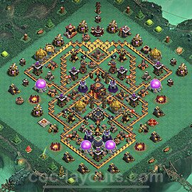 Full Upgrade TH10 Base Plan with Link, Anti Air / Dragon, Copy Town Hall 10 Max Levels Design 2023, #229