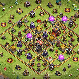 Die Anti Alles Base RH10 + Link, Hybrid 2023 - COC Rathaus 10 Kopieren Base - #259