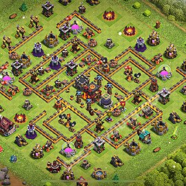 Top Anti Dragon Base HDV 10 + Lien (Link) 2025 - Hôtel de Ville 10 Défense Base Copier - #266