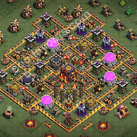 Gute Base für Verteidigung RH10 + Link 2026 -  COC Rathaus 10 Kopieren Base - #281