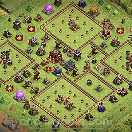 TH10 Anti 3 Stars Base Plan with Link, Anti Everything, Copy Town Hall 10 Base Design, #76