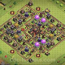 Top TH10 Unbeatable Anti Loot Base Plan with Link, Hybrid, Legend League, Copy Town Hall 10 Base Design, #78