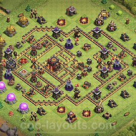 TH10 Trophy Base Plan with Link, Anti Everything, Copy Town Hall 10 Base Design 2023, #83
