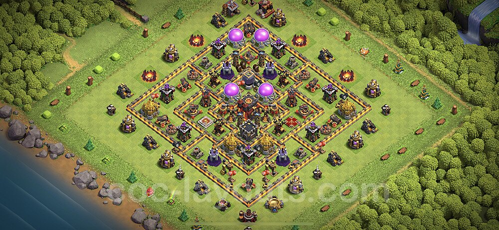 Full Upgrade TH10 Base Plan with Link, Anti 3 Stars, Hybrid, Copy Town Hall 10 Max Levels Design 2023, #150