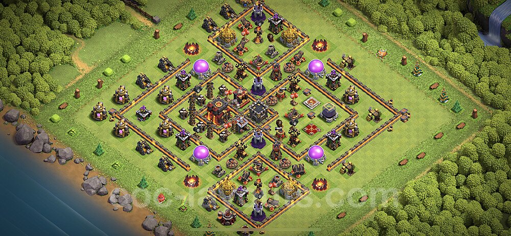 Anti Everything TH10 Base Plan with Link, Legend League, Copy Town Hall 10 Design 2023, #173