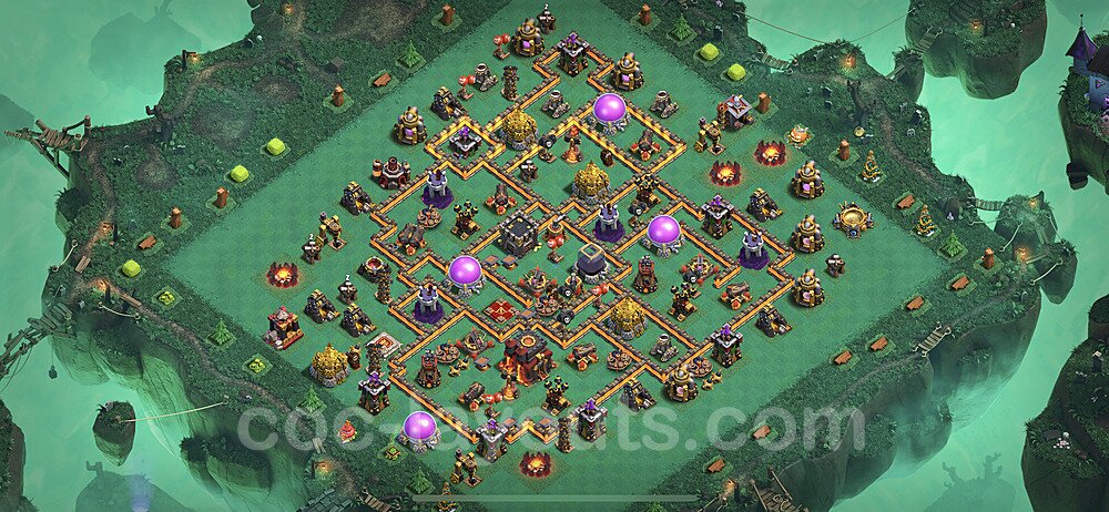 Anti Everything TH10 Base Plan with Link, Copy Town Hall 10 Design 2022, #199
