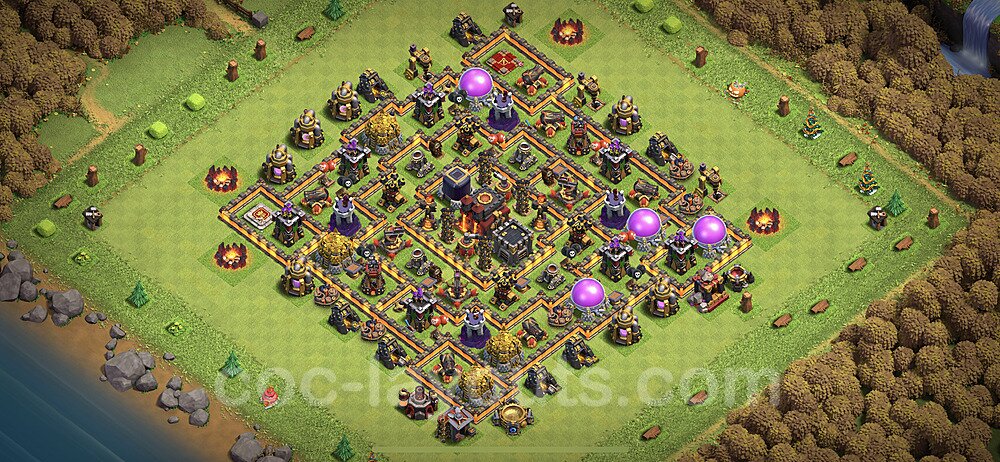 Full Upgrade TH10 Base Plan with Link, Anti 3 Stars, Copy Town Hall 10 Max Levels Design 2023, #211