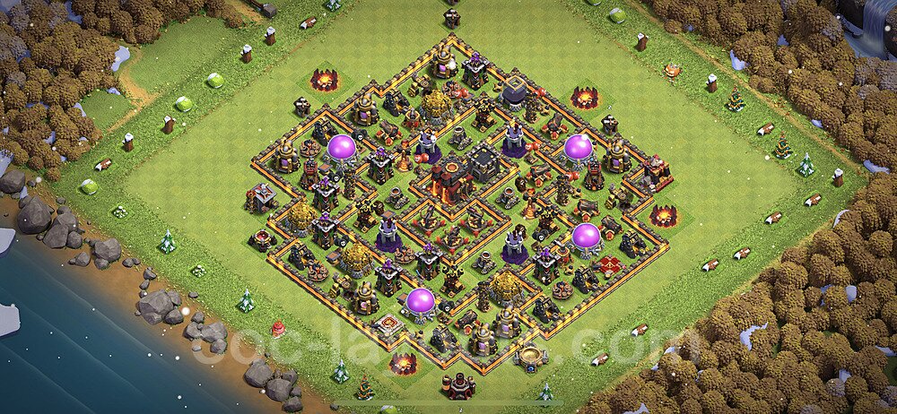 Top TH10 Unbeatable Anti Loot Base Plan with Link, Anti Everything, Copy Town Hall 10 Base Design 2023, #218