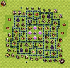 Base plan TH10 (design / layout) for Farming, #13