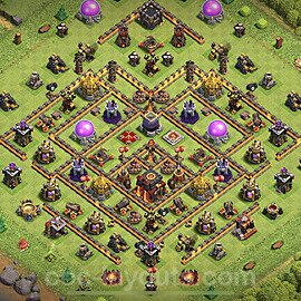 Base plan TH10 Max Levels with Link for Farming, #136