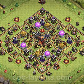 Base plan TH10 (design / layout) with Link, Legend League, Hybrid for Farming 2023, #137