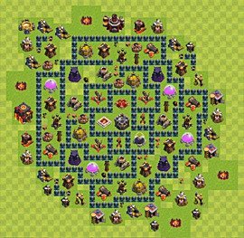 Base plan TH10 (design / layout) for Farming, #14